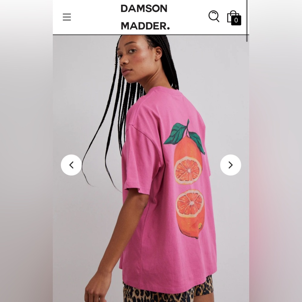 NWT Damson Madder Grapefruit Tee